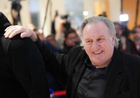 Gérard Depardieu, este martes, a su llegada al juicio.