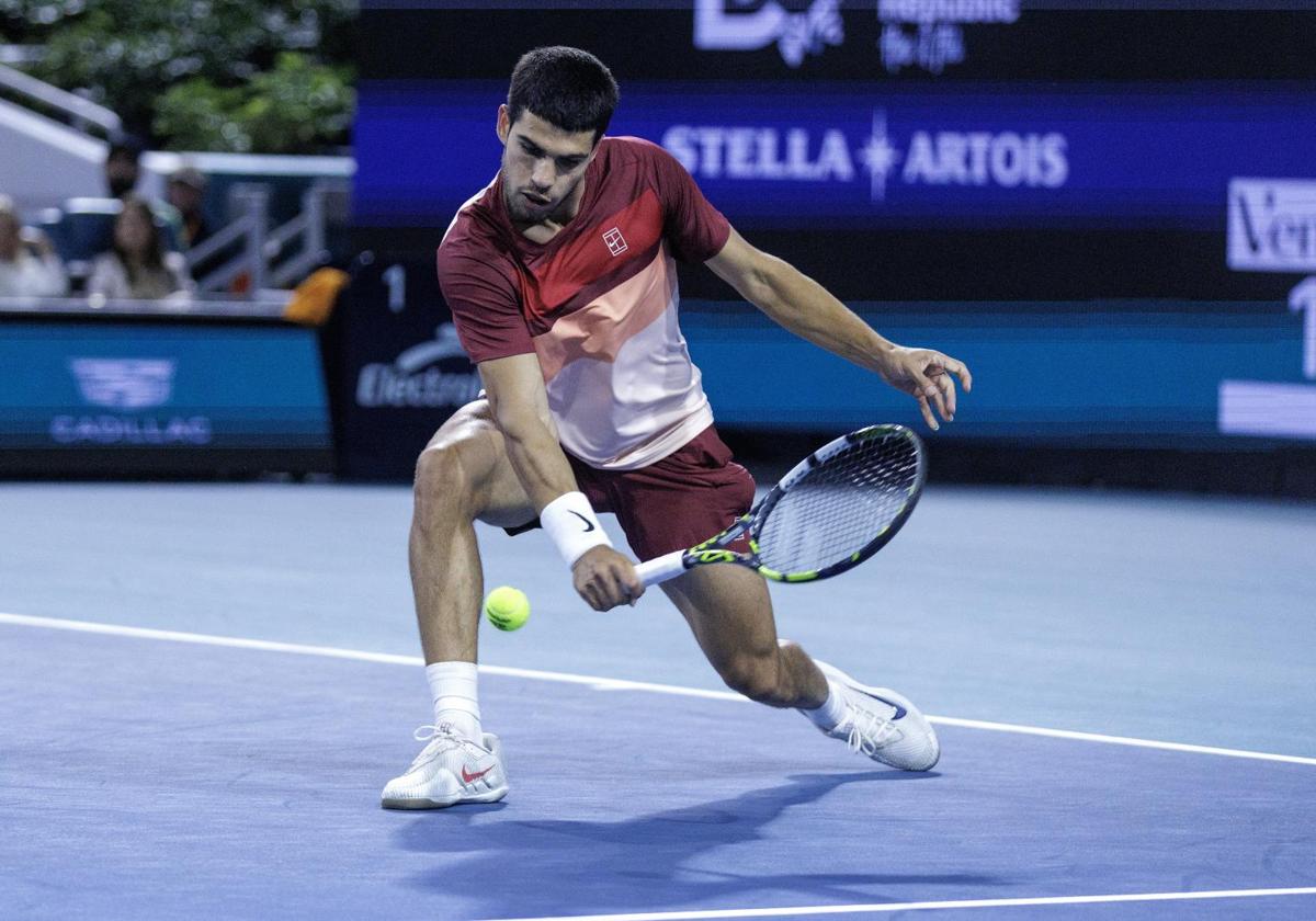 Carlos Alcaraz at the Miami Masters 1,000.