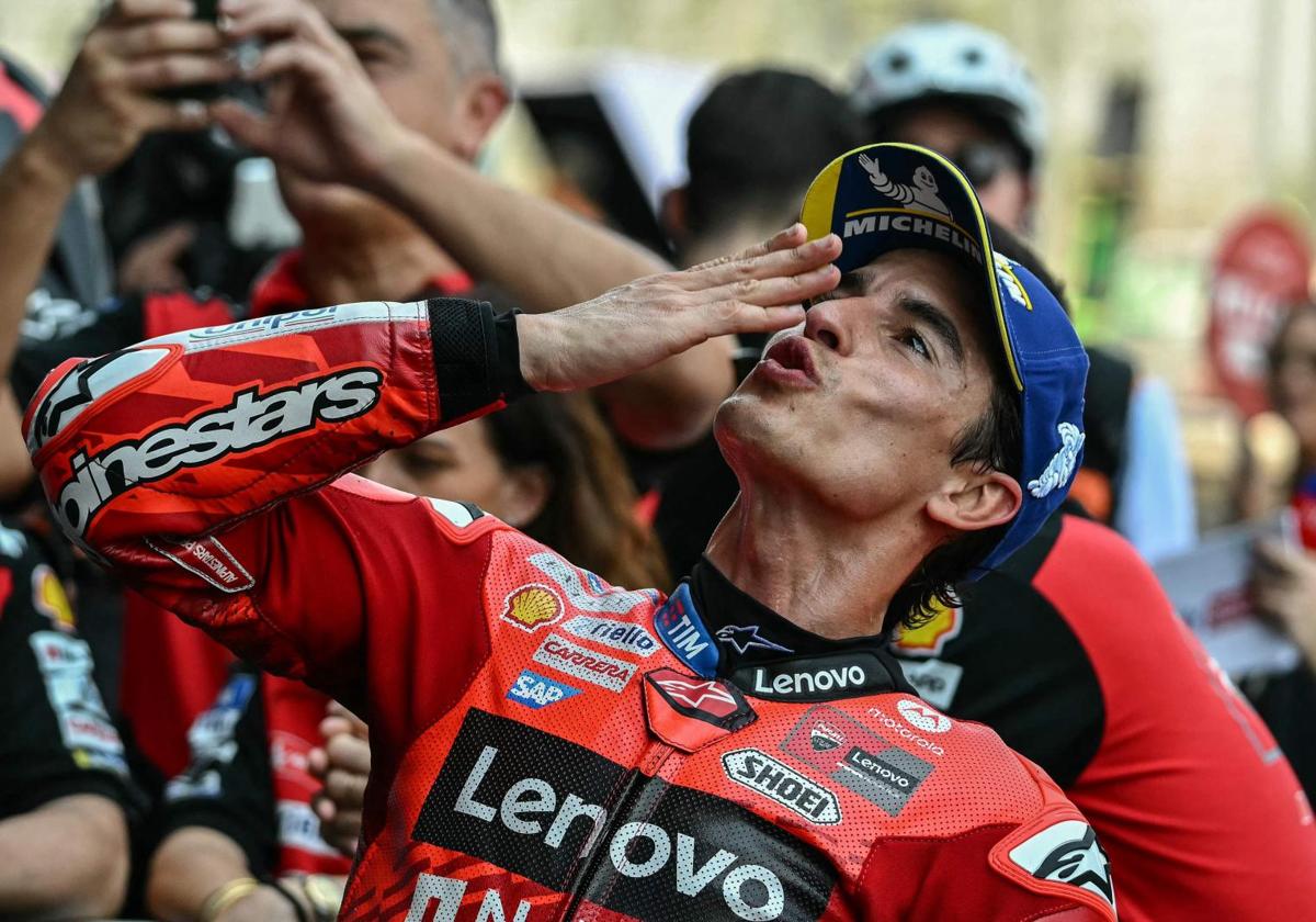 Marc Márquez, after his victory in Argentina.