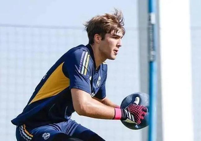 Fran González during a training session.