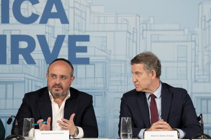 Alejandro Fernández y Alberto Núñez Feijóo.