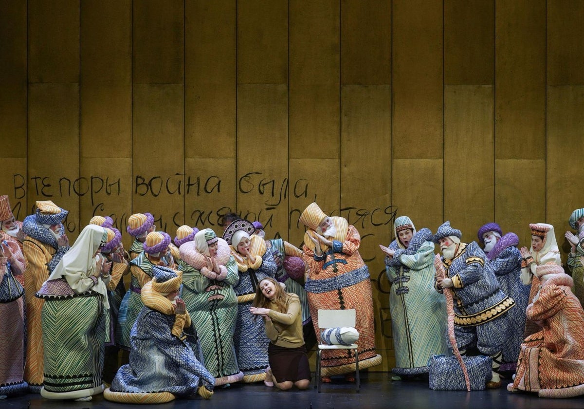 A scene from 'The Tale of Tsar Saltan'.