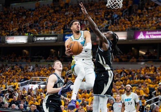 Tyrese Haliburton llevó el partido a la prórroga.