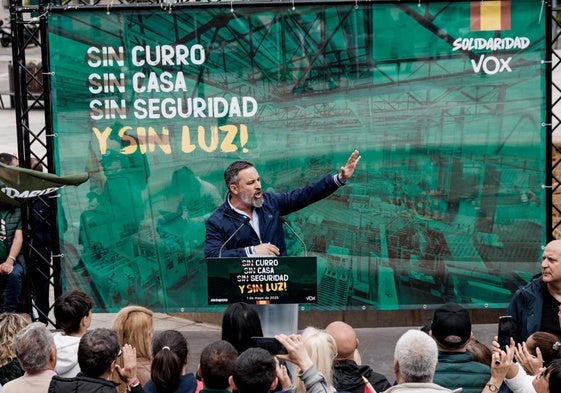 Vox y el sindicato Solidaridad organizan una concentración en Fuenlabrada por el Primero de Mayo.