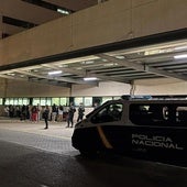 Cordón policial en La Fe.