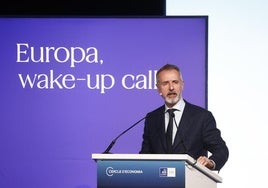 El presidente de Telefónica, Marc Murtra, hoy durante la primera jornada de la reunión anual del Cercle d'Economia.
