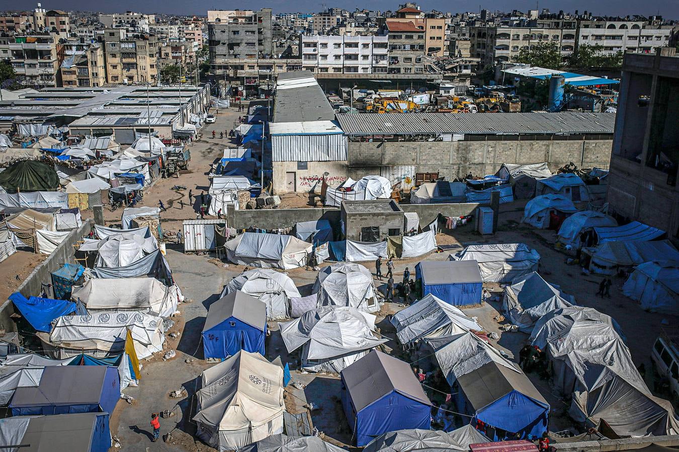 Las dramáticas imágenes de los palestinos a la espera de alimento