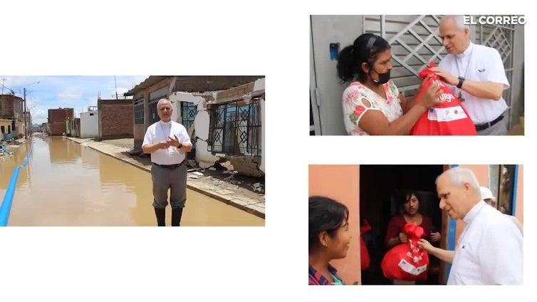León XIV, con botas de agua para apoyar a los damnificados por las lluvias en Chiclayo antes de ser nombrado Papa