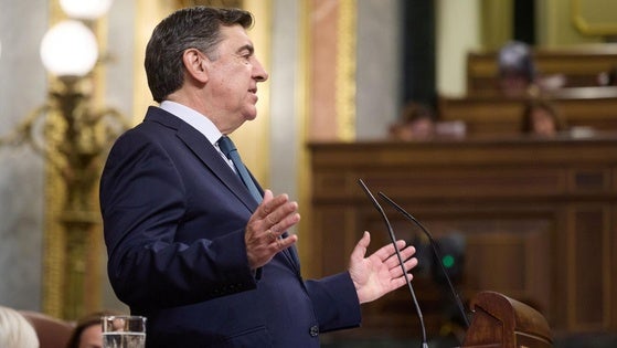 El diputado del PP José Antonio Bermúdez, este martes durante el debate de la iniciativa legal de los populares para reformar el CIS.
