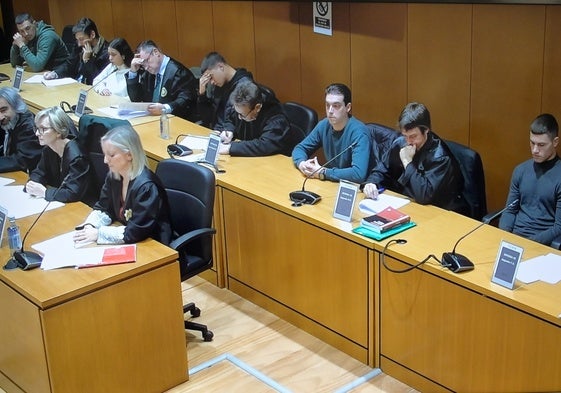 Parte de los condenados por el crimen homófobo del joven Samuel Luiz en A Coruña.