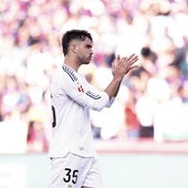 El jugador del Real Madrid Raúl Asencio.