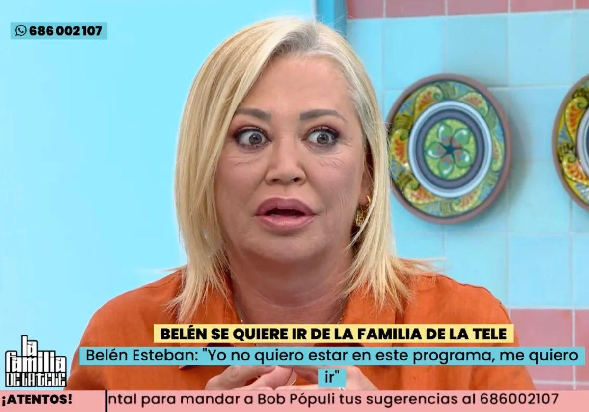 Belén Esteban amenaza con abandonar 'La familia de la tele'