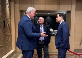 Andri Sibiga y Marco Rubio conversan en Antalia antes de la reunión de Estambul.