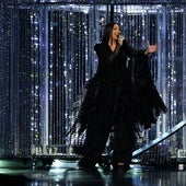La cantante Yuval Raphael, representante de Israel, en la final de Eurovisión