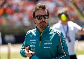 Fernando Alonso, durante el GP de Emilia Romaña.