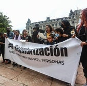 Manifestación para la regularización de inmigrantes en Oviedo en junio de 2022.