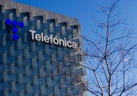 Imagen de la sede de Telefónica en Madrid.