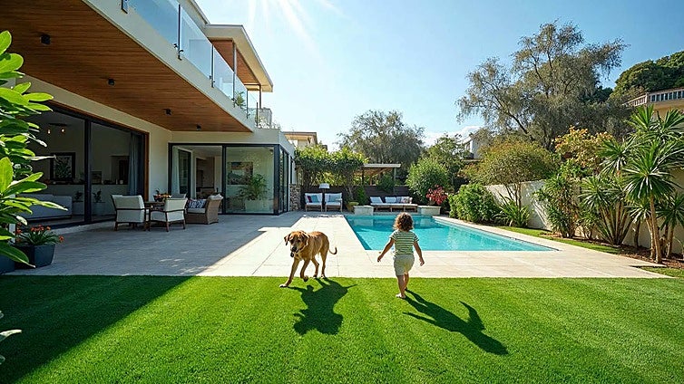 El mejor césped artificial para tener tu jardín siempre perfecto