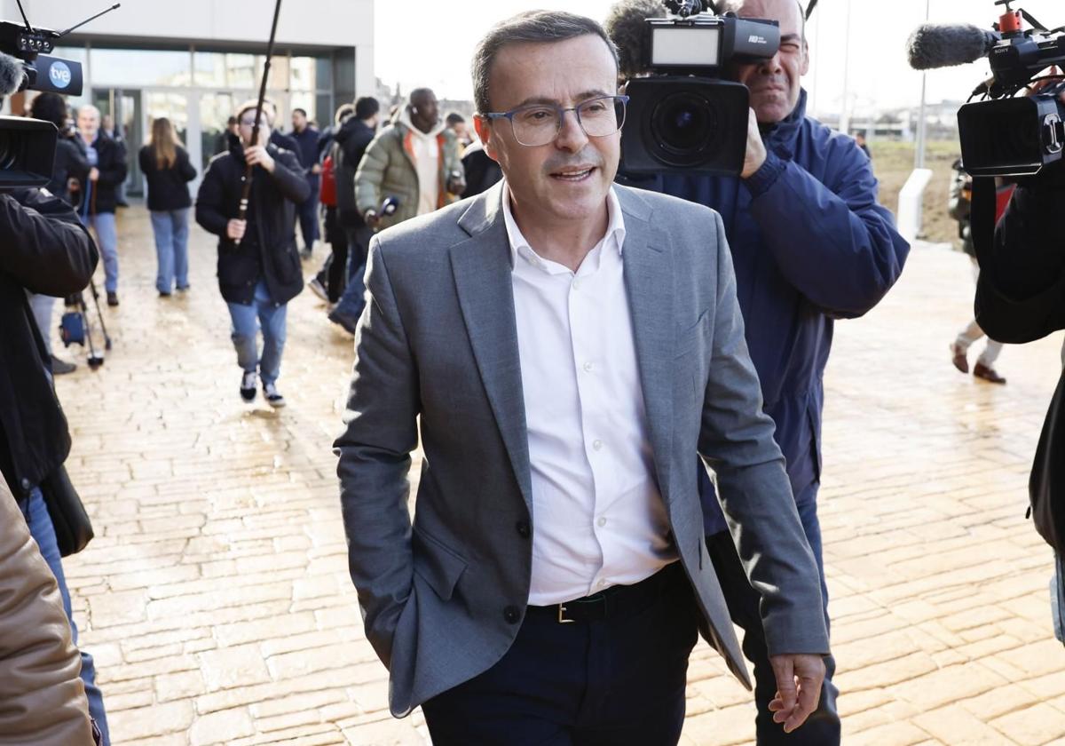 Miguel Ángel Gallardo declara en los juzgados de Badajoz por presuntos delitos contra la Administración Pública,