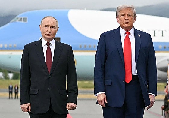 Vladímir Putin y Donald Trump, durante su último cara a cara en Alaska el pasado agosto.