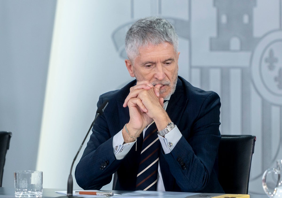 El ministro del Interior, Fernando Grande-Marlaks, este martes en el Consejo de Ministros
