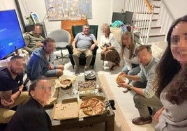 Última foto de familia, horas antes de que Antonio falleciera.