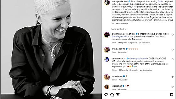 Maria Grazia Chiuri deja Dior