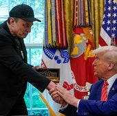 Donald Trump y Elon Musk, en una discusión en la Casa Blanca.