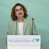 María Jesús Montero, este sábado durante un acto del PSOE en Salteras (Sevilla).