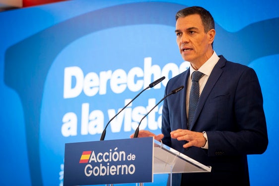 El presidente del Gobierno, Pedro Sánchez