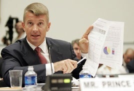 El fundador de Blackwater USA, Erik Prince, en una comparecencia.
