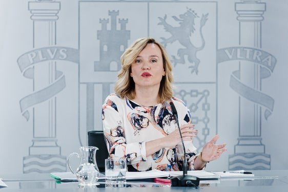 La ministra portavoz, Pilar Alegría.