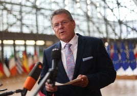 El comisario de Comercio, Maros Sefcovic.