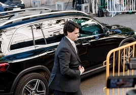 Alberto González Amador a su llegada al Tribunal Supremo.