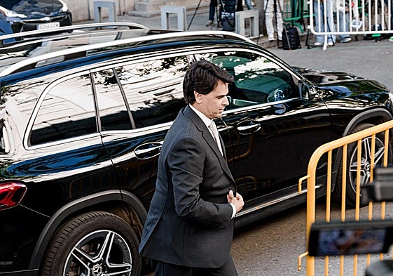 Alberto González Amador a su llegada al Tribunal Supremo.