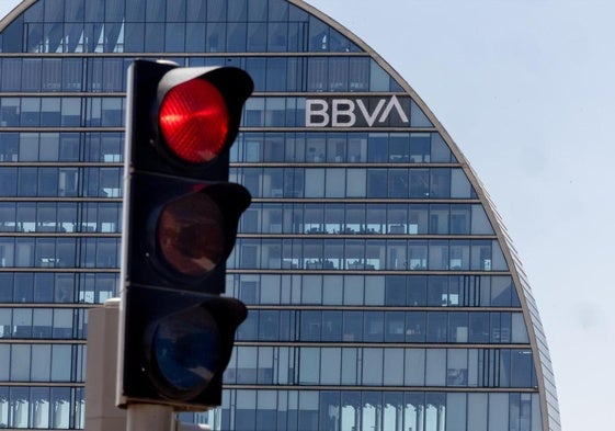 Fachada de la sede de BBVA.