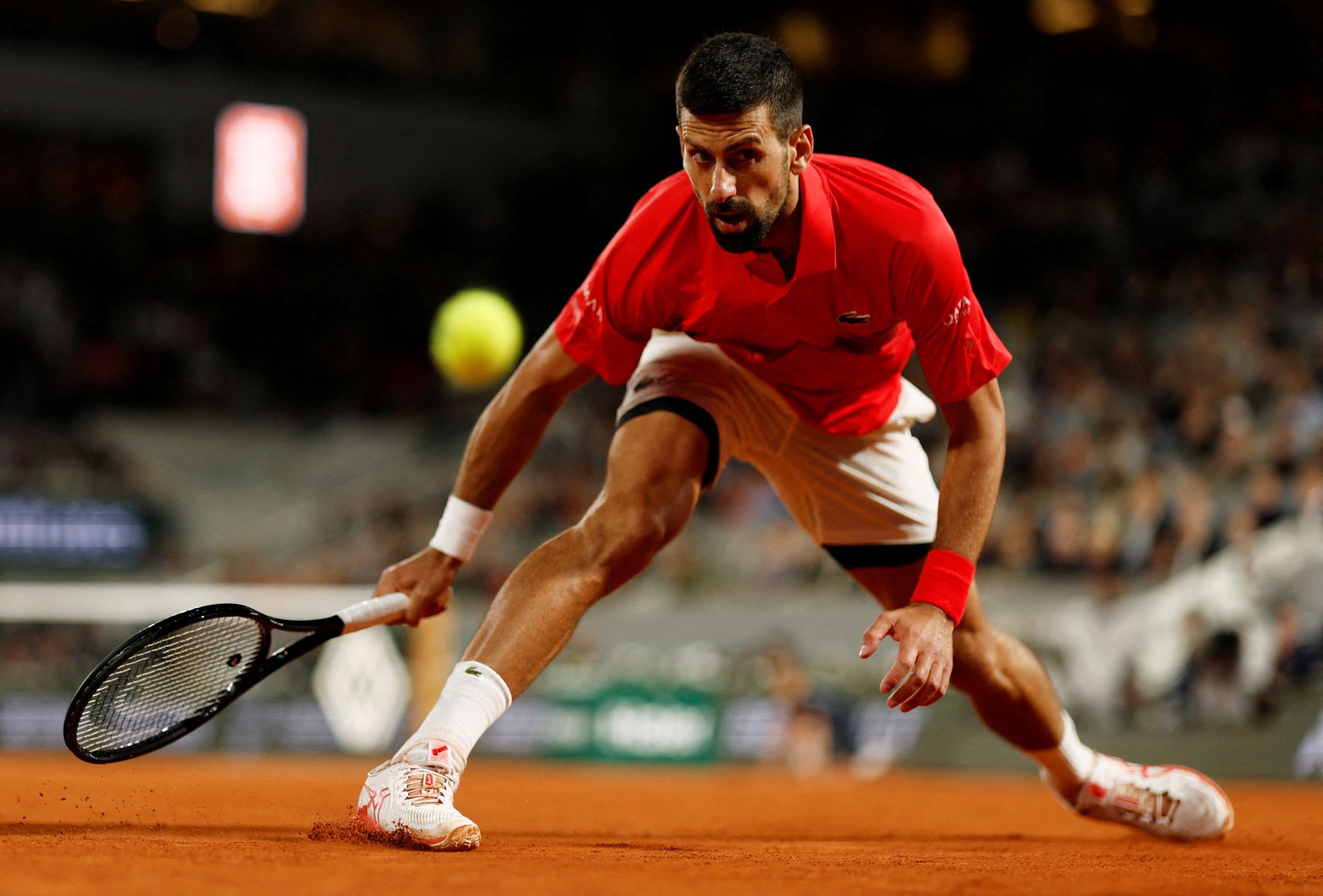 Djokovic, bu Çarşamba günü Zverev'e karşı oynadığı maçta.