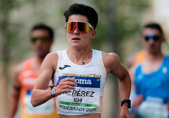 María Pérez marcha en la Copa de Europa en la que arrasó el mes pasado.