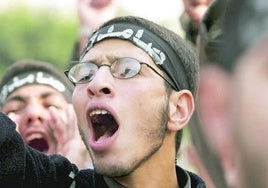 Una protesta callejera de los Hermanos Musulmanes.