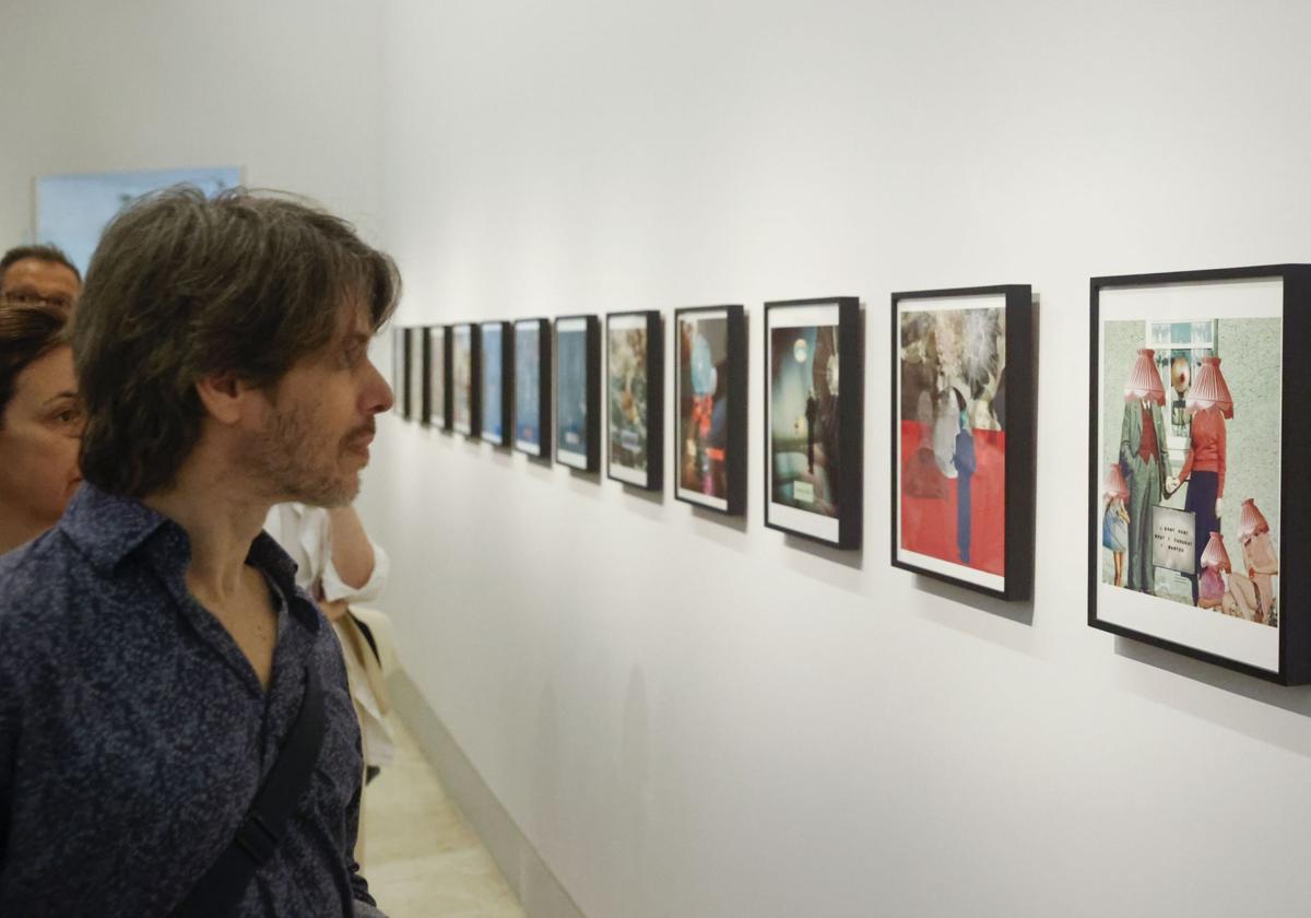 A journalist observes 'I Don't Want What I Thought I Wanted', one of Coixet's 50 collages.