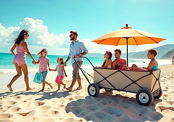 Disfruta de la playa con estos carros para llevar todo lo que necesites
