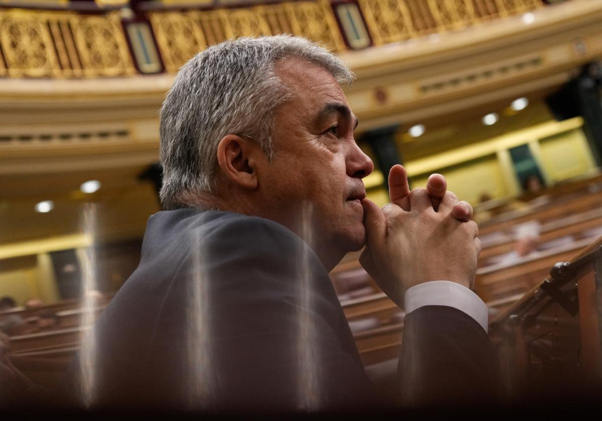 Santos Cerdán, este jueves en el Congreso.