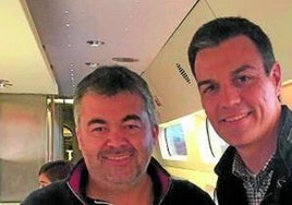 Pedro Sánchez y Santos Cerdán al inicio de su relación