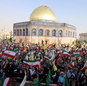 Manifestación antiisraelí en Teherán.