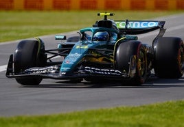 Fernando Alonso, durante la sesión de clasificación del Gran Premio de Canadá.