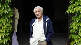 Manolo Zarzo en el rodaje del corto 'Tabas' en Markina en 2019.