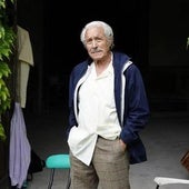Manolo Zarzo en el rodaje del corto 'Tabas' en Markina en 2019.