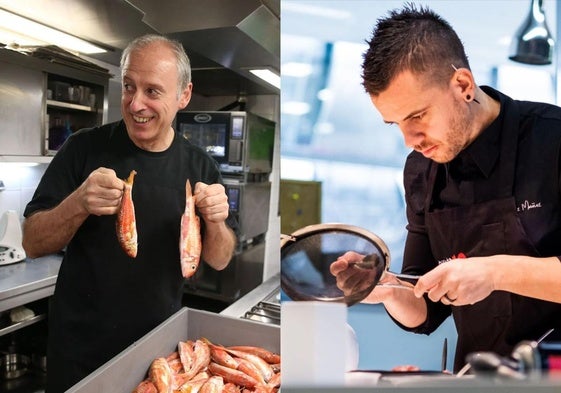 Bittor Arginzoniz (Etxebarri), a la izquierda, y David Muñoz (Diverxo), aspiran este año al trono de la restauración mundial.