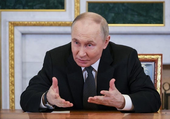Vladímir Putin, presidente de Rusia, en un acto previo al Foro.