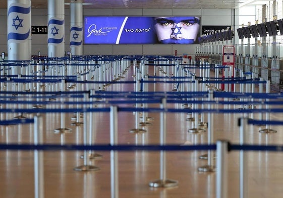 El aeropuerto internacional Ben Gurión, en Tel Aviv, permanece cerrado tras los ataques de Irán.